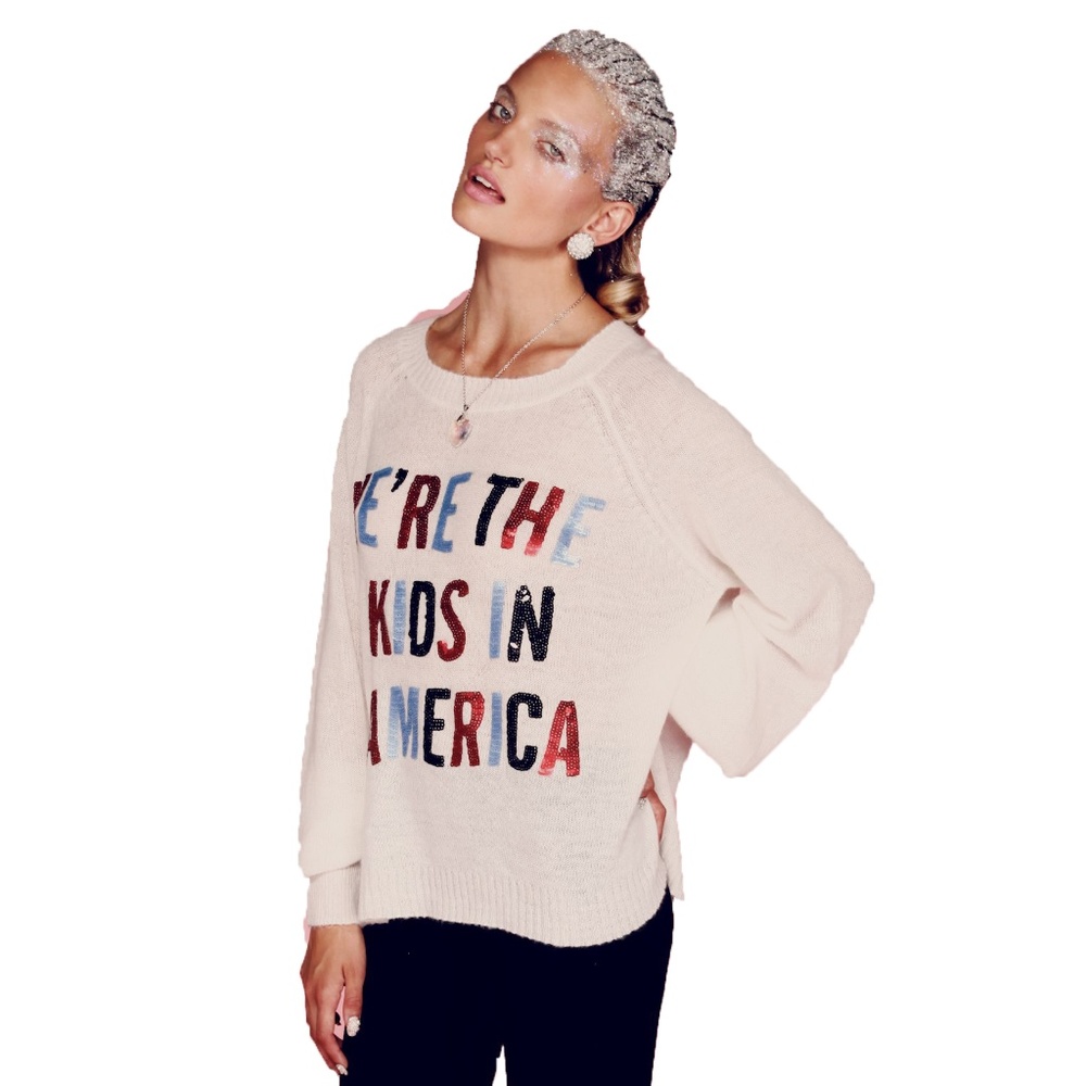 Wildfox American Kids Oversized Sweater (Small)